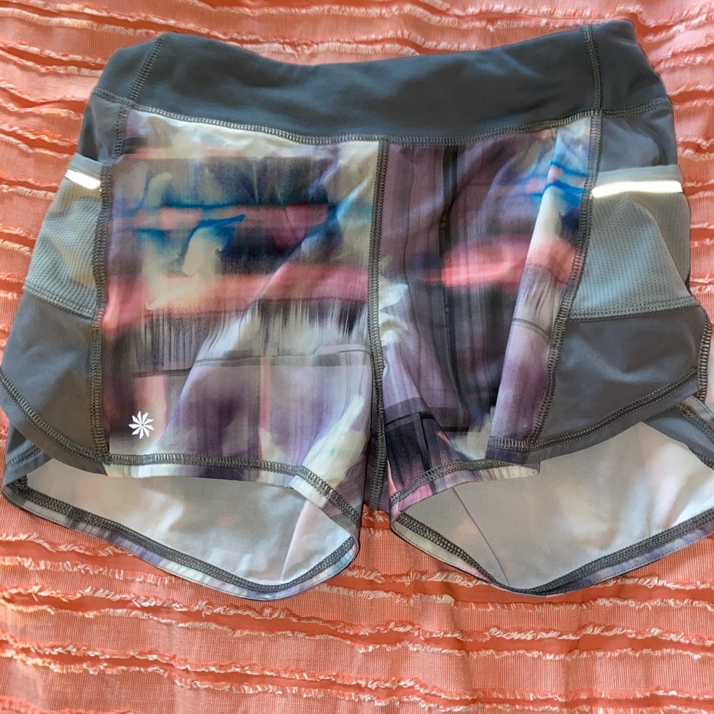 athleta girls multi-colors shorts